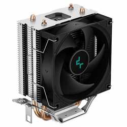 DeepCool AG200 Fan CPU Cooler, Universal Socket, Efficient 92mm PWM Cooling Black Fan, 3050RPM, 2 Heat Pipes, 100W Heat Dissipat