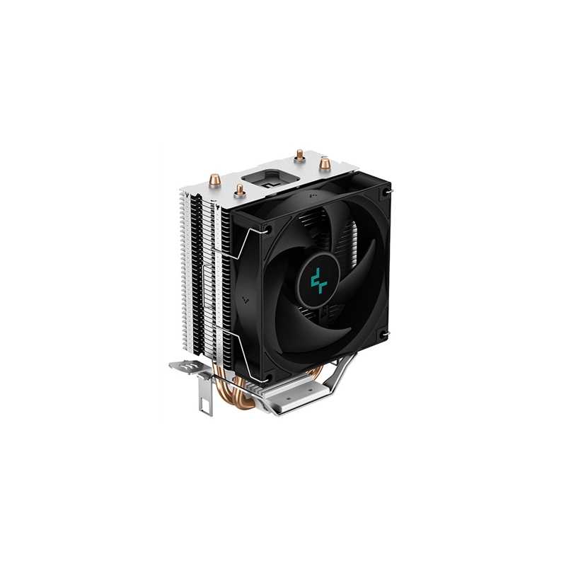 DeepCool AG200 Fan CPU Cooler, Universal Socket, Efficient 92mm PWM Cooling Black Fan, 3050RPM, 2 Heat Pipes, 100W Heat Dissipat