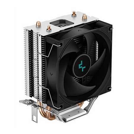 DeepCool AG200 Fan CPU Cooler, Universal Socket, Efficient 92mm PWM Cooling Black Fan, 3050RPM, 2 Heat Pipes, 100W Heat Dissipat