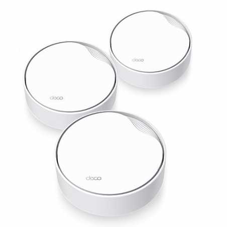TP-LINK (DECO X50-POE) AX3000 Dual Band Wireless Mesh Wi-Fi 6 System with PoE, 3 Pack, 2.5G LAN, OFDMA & MU-MIMO, TP-Link HomeSh