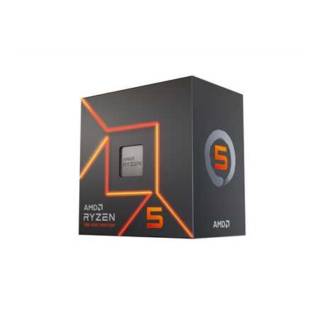 AMD Ryzen 5 7600 with Radeon Graphics, 6 Core Processor, 12 Threads, 3.8Ghz up to 5.1Ghz Turbo, 38MB Cache, 65W, Wraith Stealth 