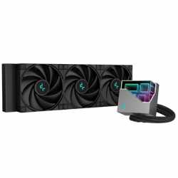 DeepCool LT720 AiO Liquid CPU Cooler, Universal Socket, 360mm Radiator, PWM 2250RPM FK120 Performance Black Fans, Addressable RG