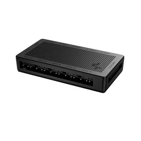 DeepCool SC700 Addressable RGB Hub, 12-Port, Connect up to 12 5V ARGB 3-Pin Components Simultaneously While Only Occupying One 3