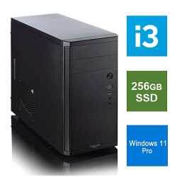 Spire MATX Tower PC, Fractal Core 1100 Case, i3-10105, 8GB 3200MHz, 256GB SSD, Bequiet 450W, No Optical, KB & Mouse, Windows 11 