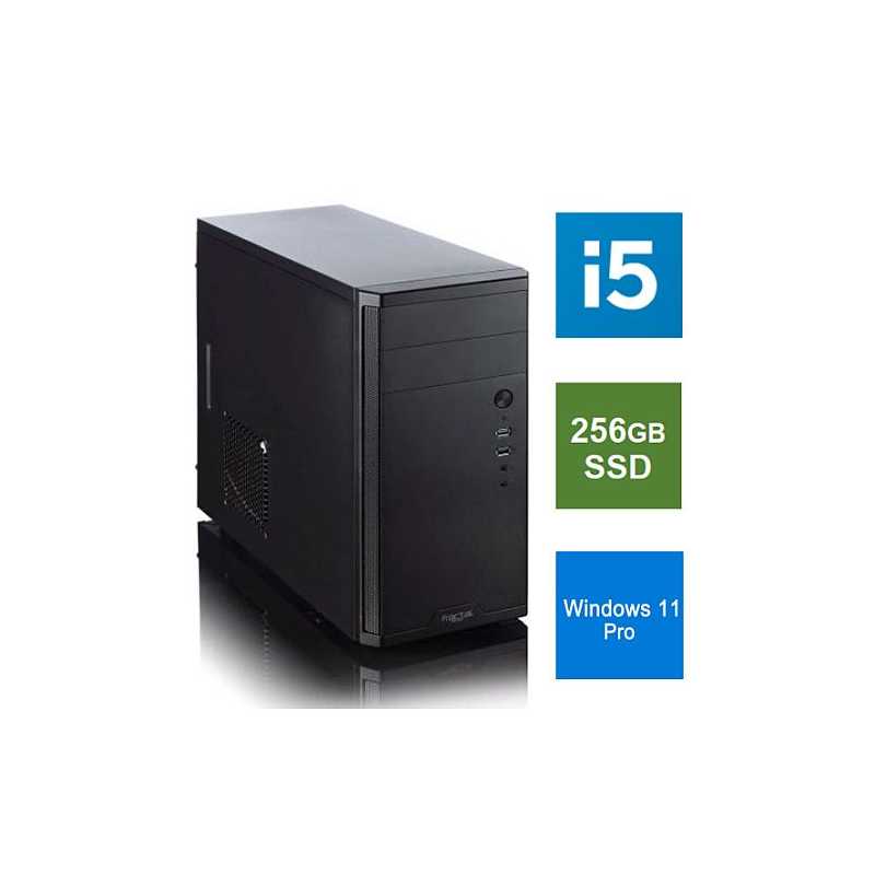 Spire MATX Tower PC, Fractal Core 1100 Case, i5-11400, 8GB 3200MHz, 256GB SSD, Bequiet 450W, No Optical, KB & Mouse, Windows 11 