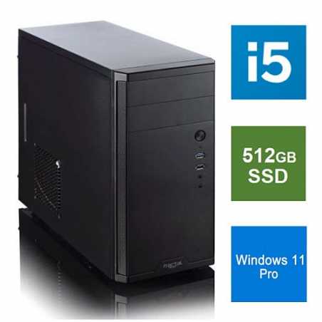 Spire MATX Tower PC, Fractal Core 1100 Case, i5-11400, 8GB 3200MHz, 512GB SSD, Bequiet 450W, No Optical, KB & Mouse, Windows 11 