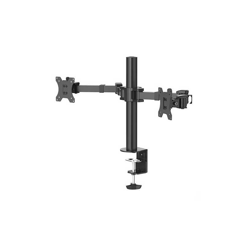 Hama FULLMOTION Dual Monitor Arm, 13-35"" Monitors, Tilt up to 35°, 180° Rotation, Cable management