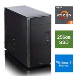 Spire MATX Tower PC, Fractal Core 1100 Case, Ryzen 5 5600G, 8GB 3200MHz, 256GB SSD, Bequiet 450W, No Optical, KB & Mouse, Window