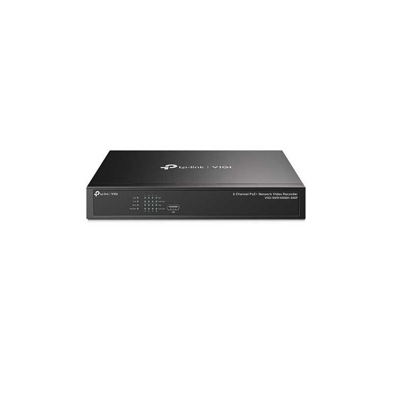TP-LINK (VIGI NVR1008H-8MP) 8 Channel PoE+ Network Video Recorder, 4K HDMI Output, 16MP Decoding Capacity, H.265+, ONVIF, Two-Wa