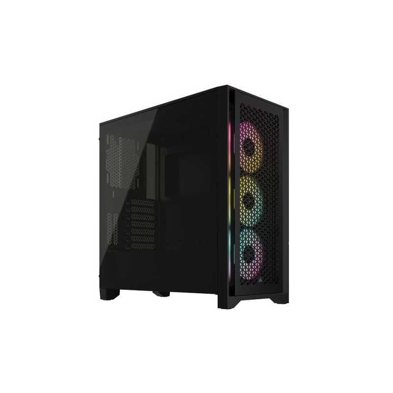 Corsair iCUE 4000D RGB AIRFLOW Gaming Case w/ Glass Window, E-ATX, 3x AF120 RGB Fans, High-Airflow Front, USB-C, RGB Controller,