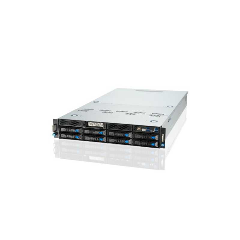 Asus (ESC4000-E10) Intel C621A, 2U Dual-Socket GPU Barebone Server, LGA 4189, Supports 8 GPUs, Dual GB LAN, OCP 3.0, PCIe 4.0, M