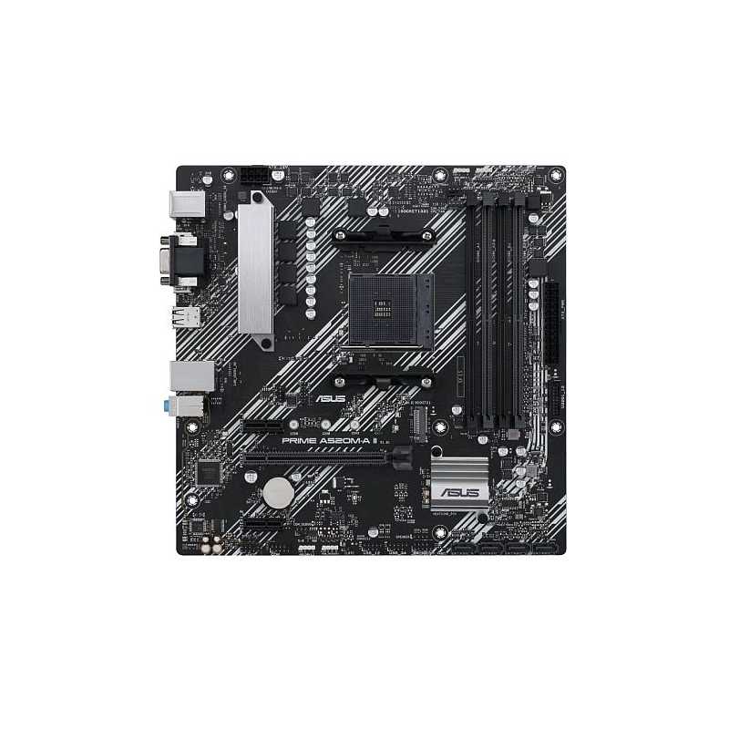Asus PRIME A520M-A II, AMD A520, AM4, Micro ATX, 4 DDR4, VGA, HDMI, DP, M.2