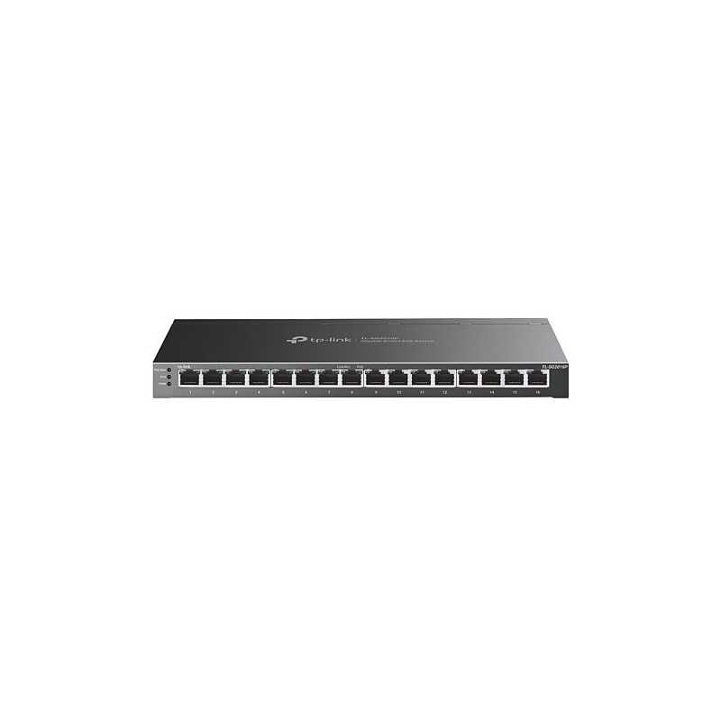 TP-LINK (TL-SG2016P) JetStream 16-Port Gigabit Smart Switch with 8-Port PoE+, Centralized Management