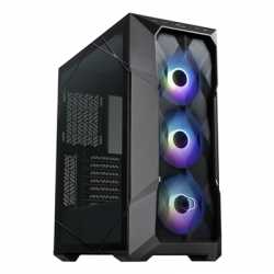 COOLER MASTER MasterBox TD500 Mesh V2 Case, Black, Mid Tower, 2 x USB 3.2 Gen 1 Type-A / 1 x USB 3.2 Gen 2 Type-C, Tool-Free Cry