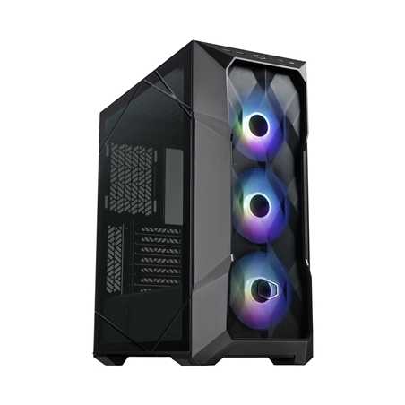 COOLER MASTER MasterBox TD500 Mesh V2 Case, Black, Mid Tower, 2 x USB 3.2 Gen 1 Type-A / 1 x USB 3.2 Gen 2 Type-C, Tool-Free Cry