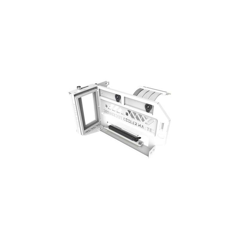 COOLER MASTER Vertical Graphics Card Holder Kit V3 White Version, 165mm PCIe 4.0 x16 Riser Cable Included, Compatible with ATX &