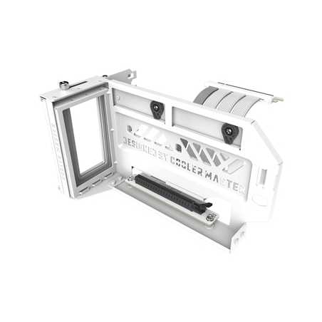 COOLER MASTER Vertical Graphics Card Holder Kit V3 White Version, 165mm PCIe 4.0 x16 Riser Cable Included, Compatible with ATX &