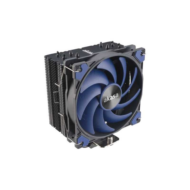 Akasa Alucia H4 Plus Heatsink & Fan, Intel & AMD Sockets, 4-Heatpipe, 12cm PWM Fan, Hydro Dynamic Bearing, 185W TDP