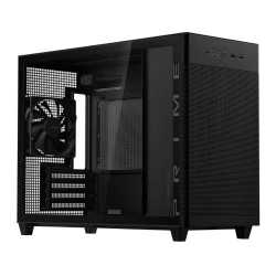 Asus Prime AP201 Gaming Case w/ Tempered Glass Window, Micro ATX, USB-C, Tool-free Panels, 338mm GPU & 360mm Radiator Support, B