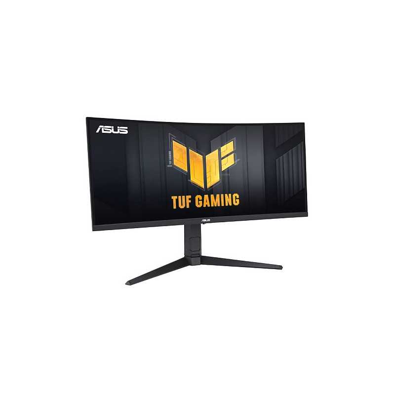 Asus 34" TUF Gaming UWQHD Ultra-wide Curved Monitor (VG34VQEL1A), 3440 x 1440, 1ms, 100Hz, USB, 125% sRGB, HDR-10, VESA
