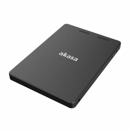 Akasa M.2 SATA SSD to 2.5" SATA Adapter Enclosure, Aluminium, Plug and Play