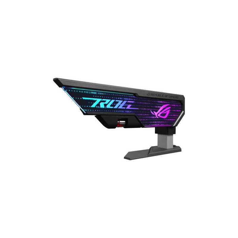 Asus ROG Herculx Graphics Card Holder, 3D ARGB Lightning, Stand Design, Supports Height of 72-128mm, Magnetic Spirit Level