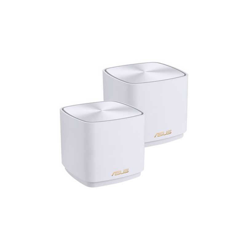 Asus (ZenWiFi XD4 Plus) AX1800 Dual Band Mesh Wi-Fi 6 System, 2 Pack, AiMesh, AiProtection, Wall Mountable, White