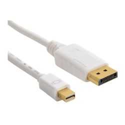 Sandberg Mini DisplayPort Male to DisplayPort Male Converter Cable, 2 Metres, 5 Year Warranty