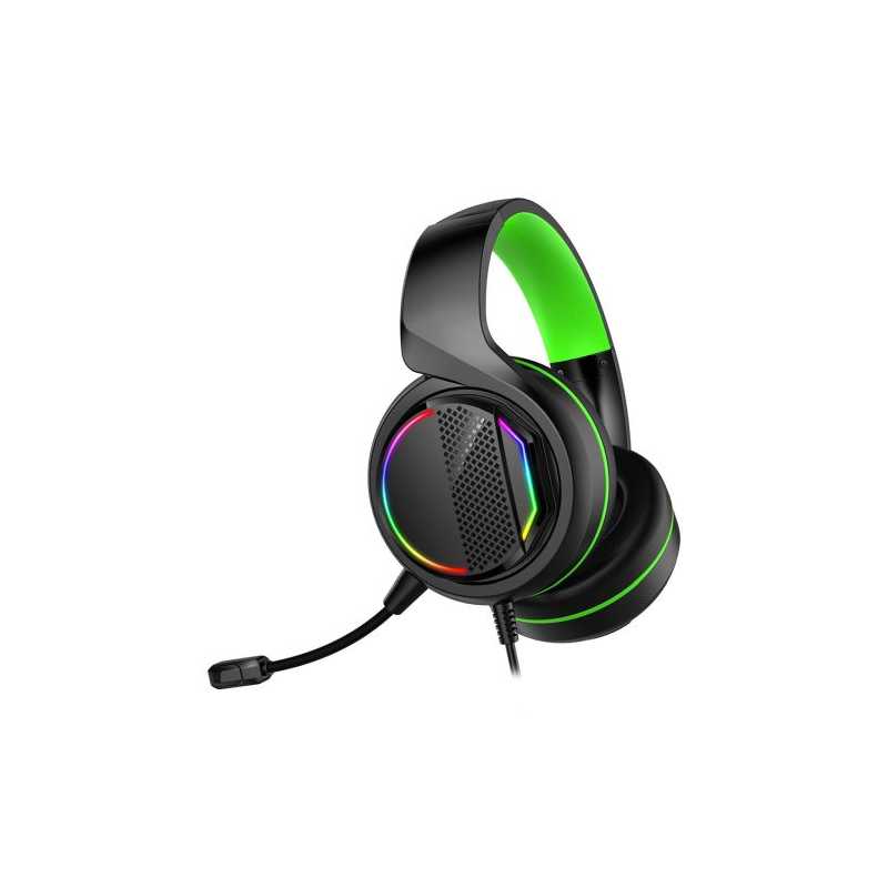 GameMax Razor RGB Gaming Headset, USB/3.5mm Jack, 5.1 Surround, 40mm Drivers, RGB Earcups