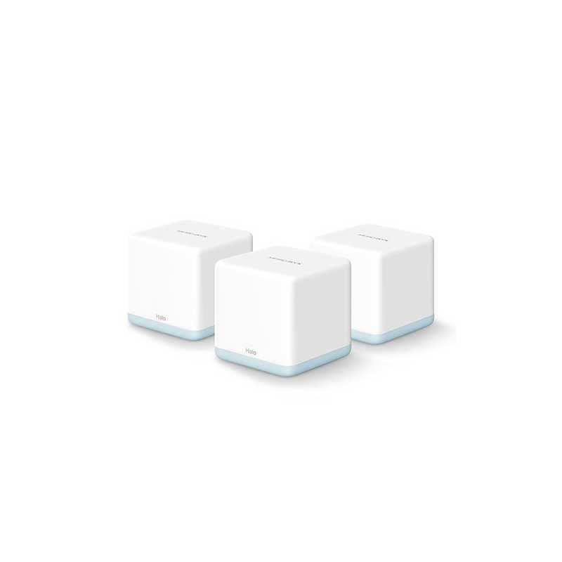Mercusys (HALO H30) Whole-Home Mesh Wi-Fi System, 3 Pack, Dual Band AC1200, 2x 10/100 LAN on each Unit, AP Mode