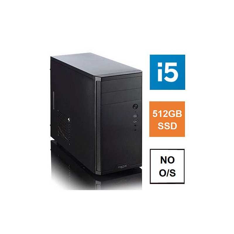 Spire MATX Tower PC, Fractal Core 1100 Case, i5-11400, 8GB 3200MHz, 512GB SSD, Bequiet 450W, No Optical, KB & Mouse, No Operatin
