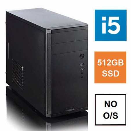 Spire MATX Tower PC, Fractal Core 1100 Case, i5-11400, 8GB 3200MHz, 512GB SSD, Bequiet 450W, No Optical, KB & Mouse, No Operatin