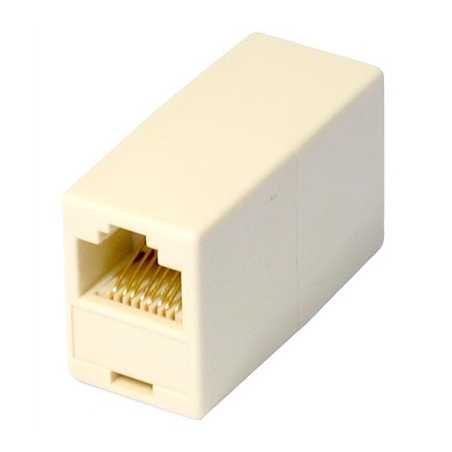 RJ45 (F) to RJ45 (F) White OEM Coupler Adapter