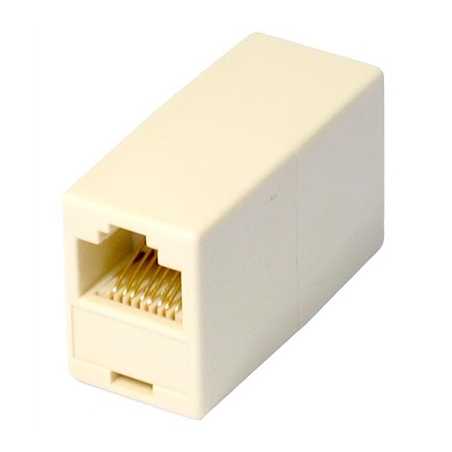 RJ45 (F) to RJ45 (F) White OEM Coupler Adapter