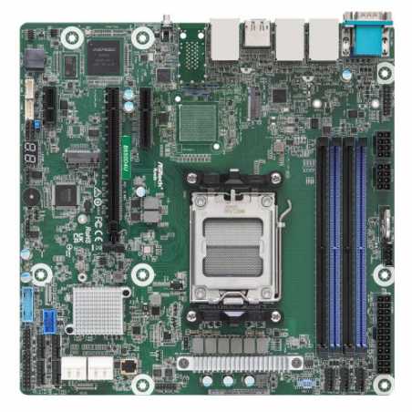 Asrock Rack B650D4U, AMD B650E, AM5, Micro ATX, 4 DDR5, HDMI, DP, 2x GB LAN, IPMI Remote Management, PCIe5, 2x M.2