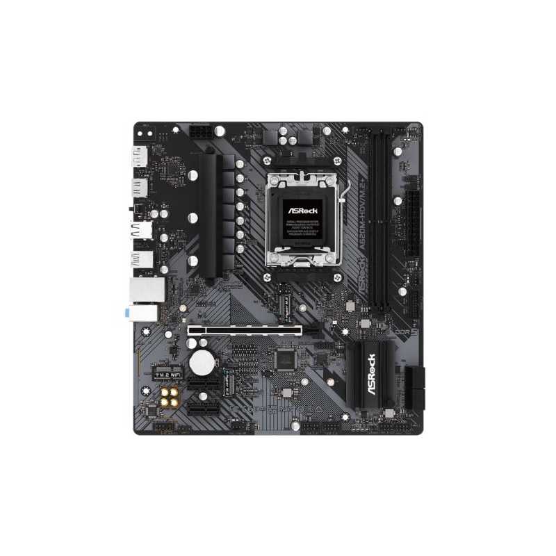 Asrock A620M-HDV/M.2+, AMD A620, AM5, Micro ATX, 2 DDR5, HDMI, DP, GB LAN, PCIe4, 2x M.2