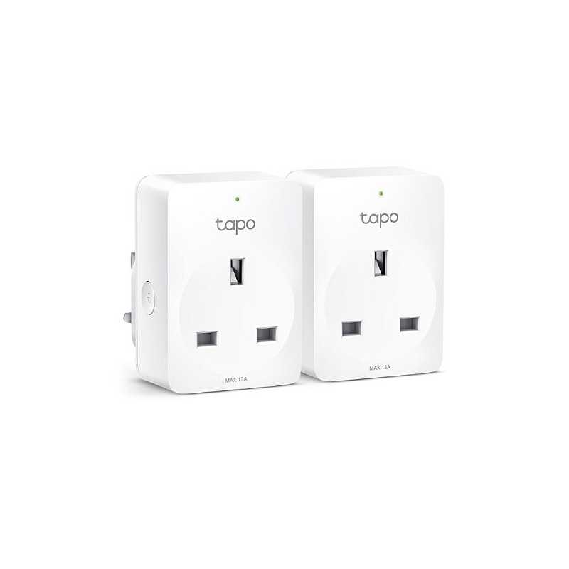 TP-LINK (TAPO P110 2-Pack) Mini Smart Wi-Fi Socket, Remote Access, Scheduling, Away Mode, Voice Control, Energy Monitoring