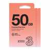 Three 3G 4G 5G-ready 50GB prepay sim card