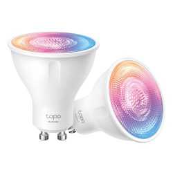 TP-LINK (TAPO L630 2-Pack) Smart Wi-Fi Spotlight (Multicolour), Single Unit, White Tunable, Dimmable, Schedule & Timer, App/Voic