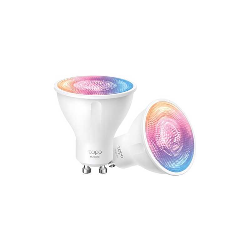 TP-LINK (TAPO L630 2-Pack) Smart Wi-Fi Spotlight (Multicolour), Single Unit, White Tunable, Dimmable, Schedule & Timer, App/Voic