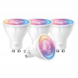 TP-LINK (TAPO L630 4-Pack) Smart Wi-Fi Spotlight (Multicolour), Single Unit, White Tunable, Dimmable, Schedule & Timer, App/Voic