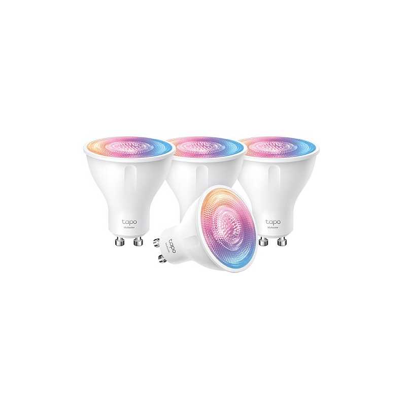 TP-LINK (TAPO L630 4-Pack) Smart Wi-Fi Spotlight (Multicolour), Single Unit, White Tunable, Dimmable, Schedule & Timer, App/Voic