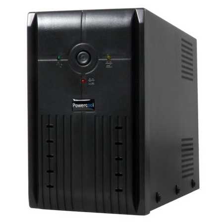 Powercool 850VA Smart UPS, 510W, LED Display, 2 x UK Plug, 2 x RJ45, USB