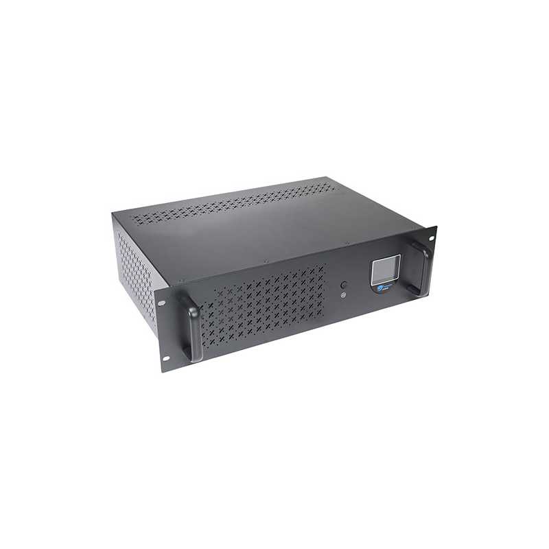 Powercool Off-Line 1200VA 3U Rackmountable UPS, 720W, AVR Energy Saving, DC Cold Start, Alarm, 1x UK Socket, 4 x IEC, 2x RJ45, 1