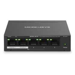 Mercusys (MS105GP) 5-Port Gigabit Desktop Switch with 4-Port PoE+, Steel Case