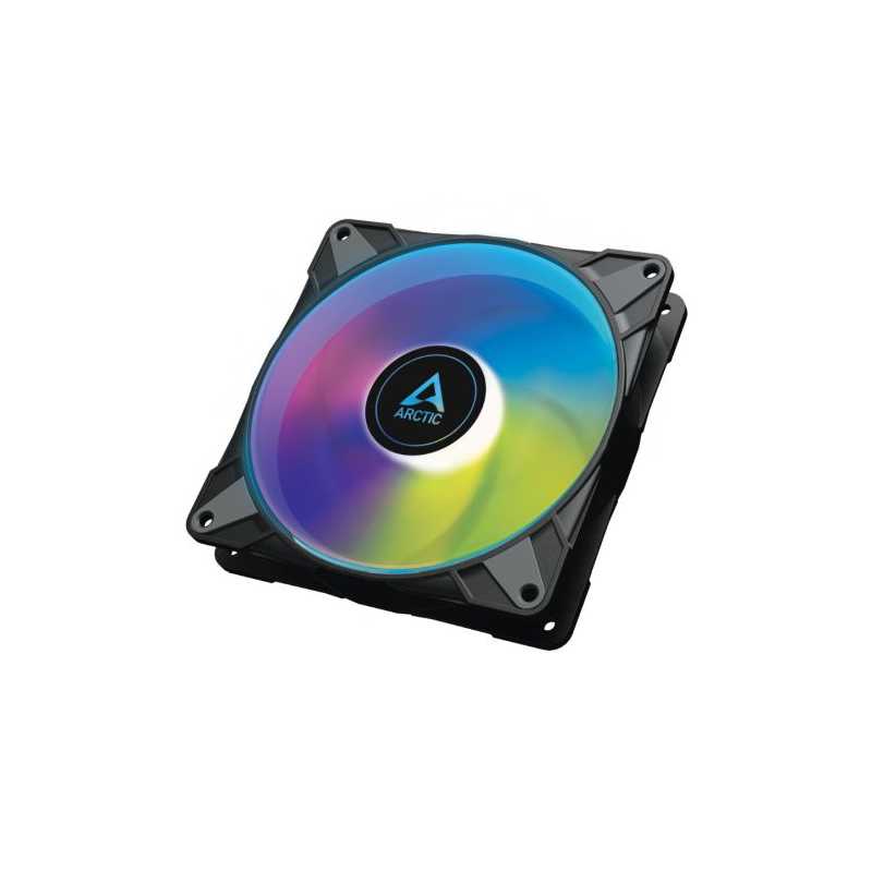 Arctic 14cm P14 Semi-Passive PWM PST ARGB Case Fan, Fluid Dynamic, 12 LEDs, 200-1900 RPM, 0dB Mode