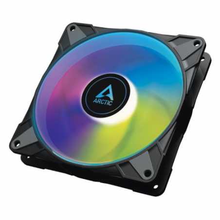 Arctic 14cm P14 Semi-Passive PWM PST ARGB Case Fan, Fluid Dynamic, 12 LEDs, 200-1900 RPM, 0dB Mode