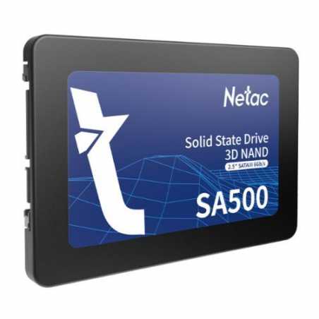 Netac 480GB SA500 SSD, 2.5", SATA3, 3D QLC NAND, R/W 520/450 MB/s, 7mm