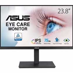 ASUS VA24EQSB Eye Care Monitor 24 inch, Full HD, IPS, Frameless, 5ms, 75Hz, Adaptive-Sync, VGA, HDMI, Display Port, Height Adjus