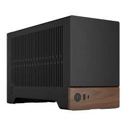 Fractal Design Terra Graphite SFF PC Case, Mini ITX, Walnut Front, Anodized Aluminium Exterior, 322mm GPU Support, Requires SFX/